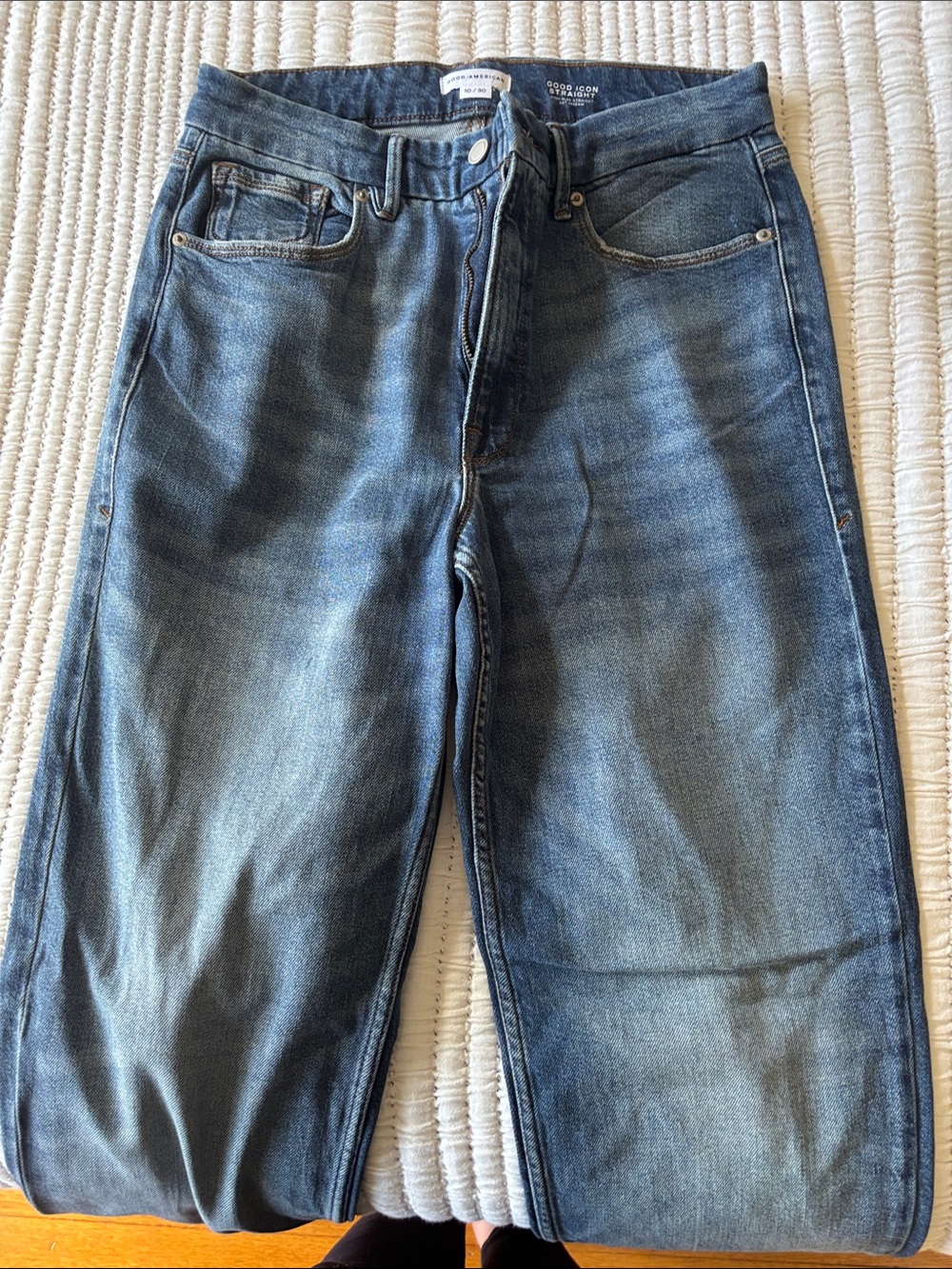 Good American Women's Straight Leg Jeans - Medium Blue Wash